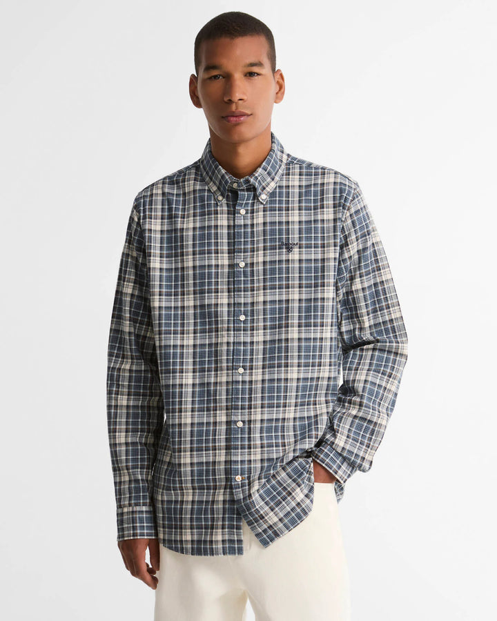 BARBOUR MOSSWOOD TAILORED SHIRT - NAVY