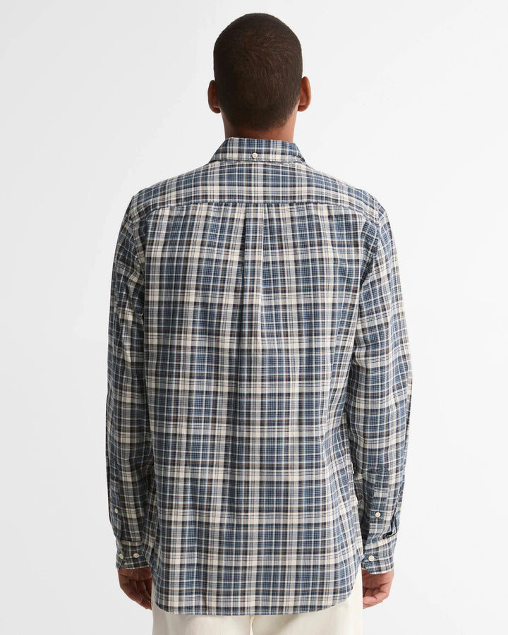 BARBOUR MOSSWOOD TAILORED SHIRT - NAVY