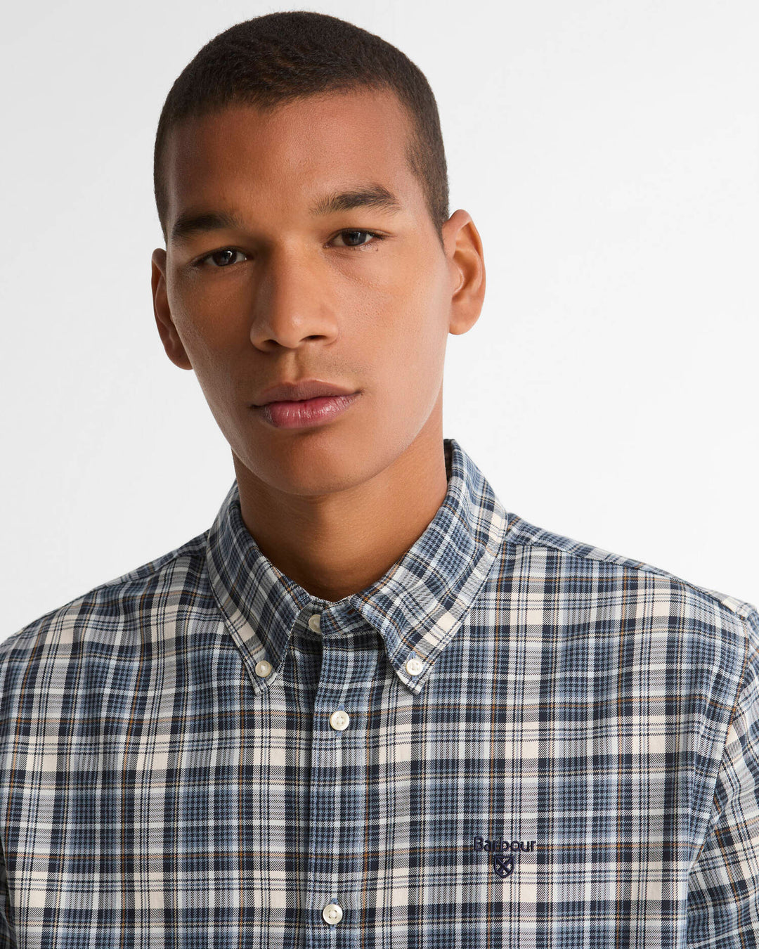 BARBOUR MOSSWOOD TAILORED SHIRT - NAVY