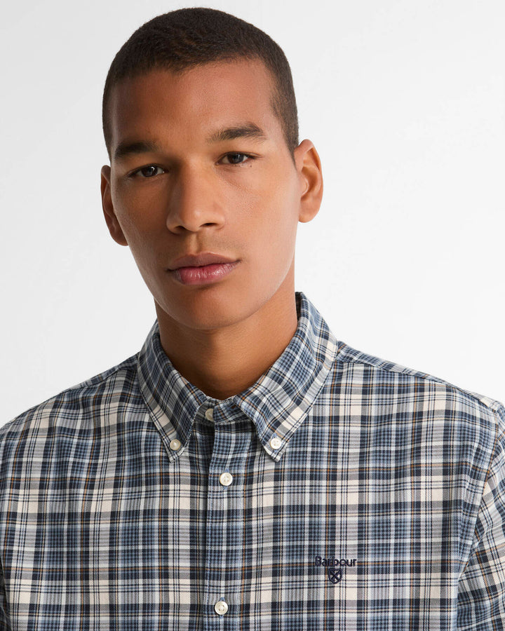 BARBOUR MOSSWOOD TAILORED SHIRT - NAVY