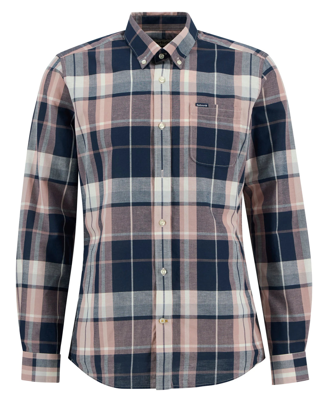 BARBOUR NEWBRIDGE CHECKED SHIRT - NAVY