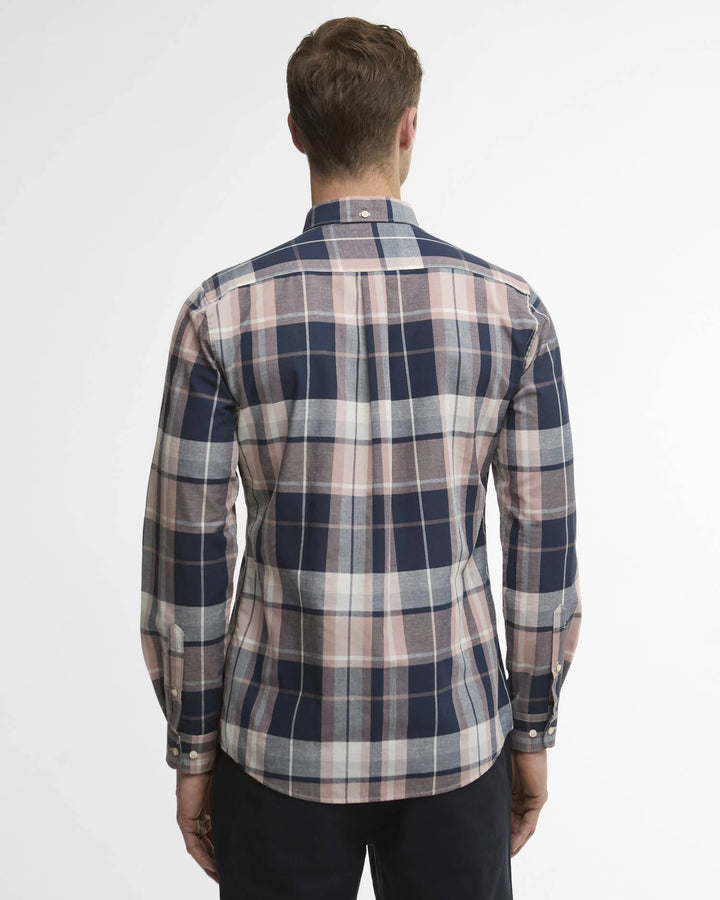 BARBOUR NEWBRIDGE CHECKED SHIRT - NAVY