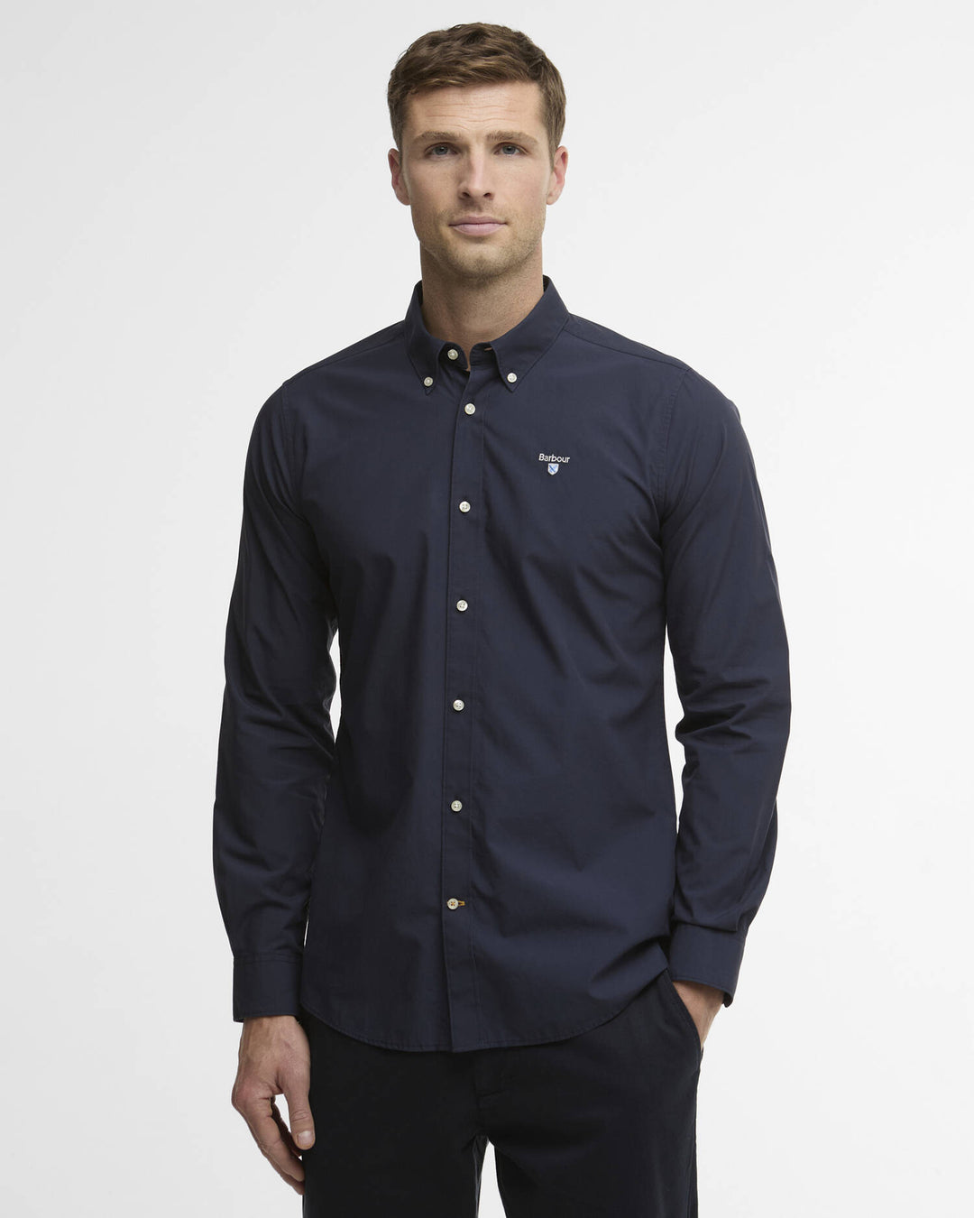 BARBOUR TREEPORT POPLIN L/S SHIRT - NAVY