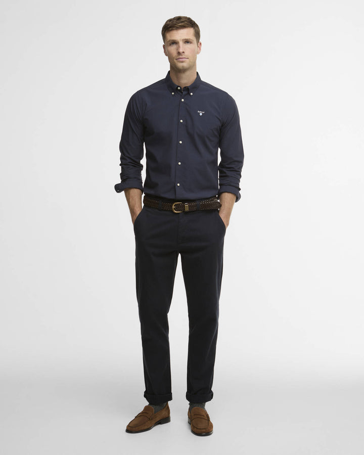 BARBOUR TREEPORT POPLIN L/S SHIRT - NAVY