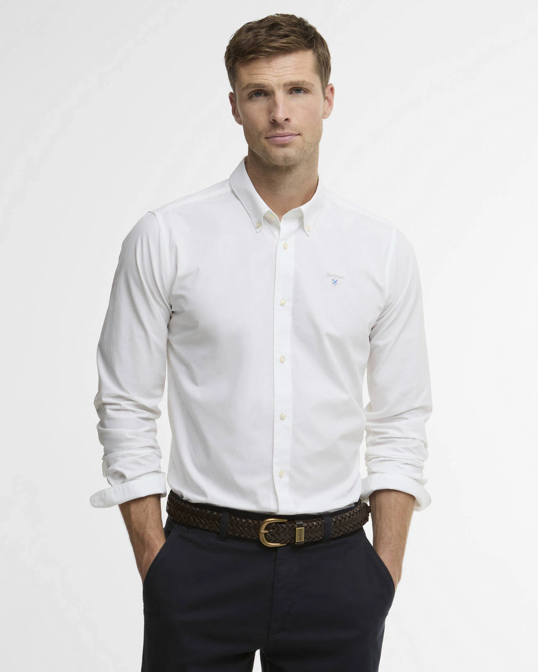 BARBOUR TREEPORT POPLIN L/S SHIRT - WHITE