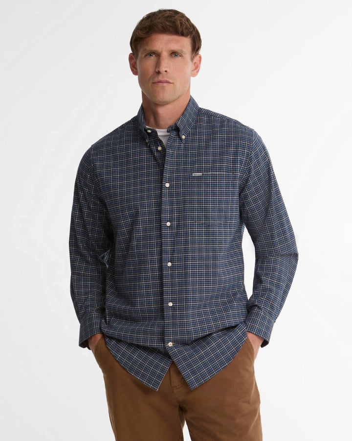 BARBOUR ALDERWOOD REG SHIRT - NAVY