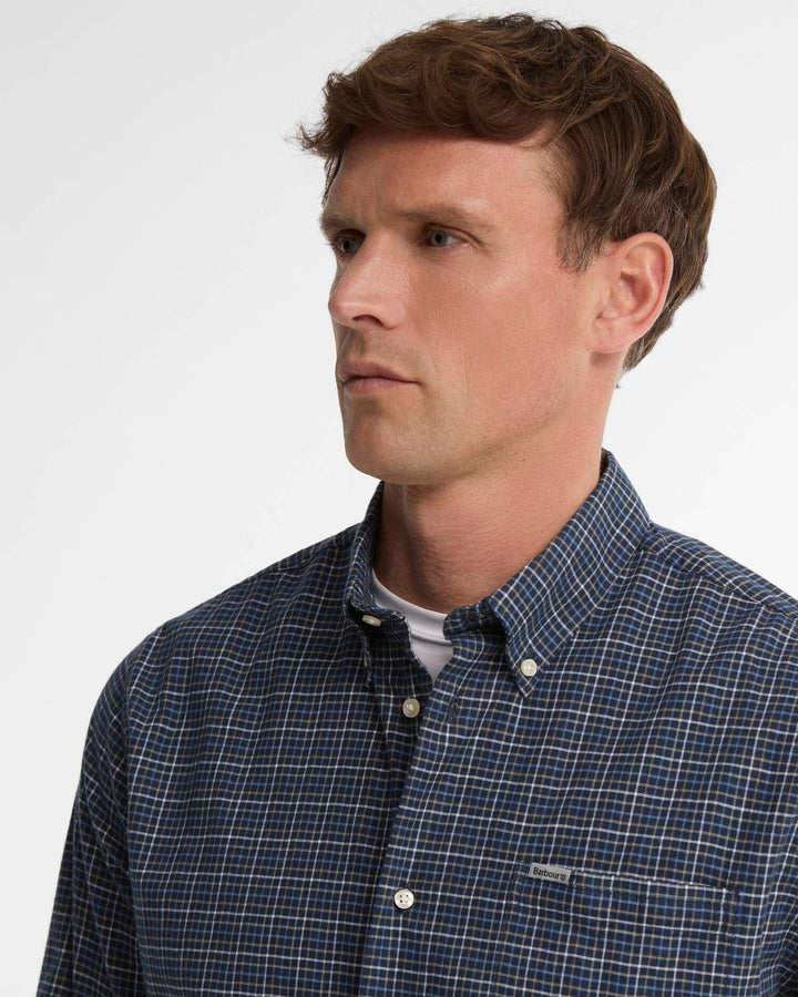 BARBOUR ALDERWOOD REG SHIRT - NAVY