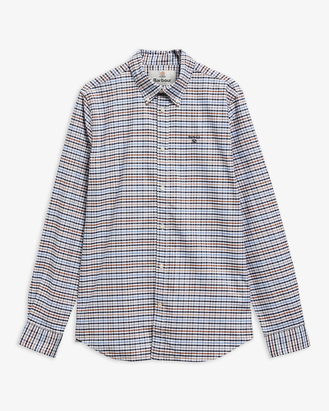 BARBOUR RICKWOOD GINGHAM SHIRT - STONE