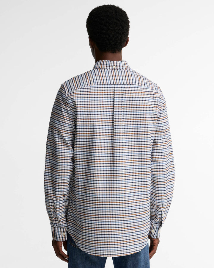 BARBOUR RICKWOOD GINGHAM SHIRT - STONE