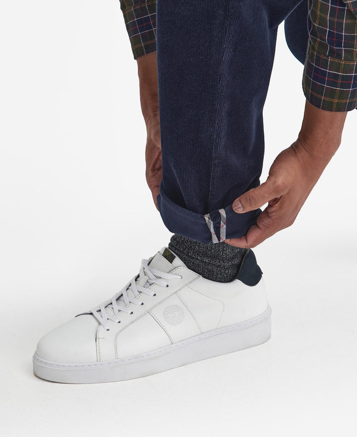BARBOUR STRETCH CORD TAILORED TROUSER - NAVY