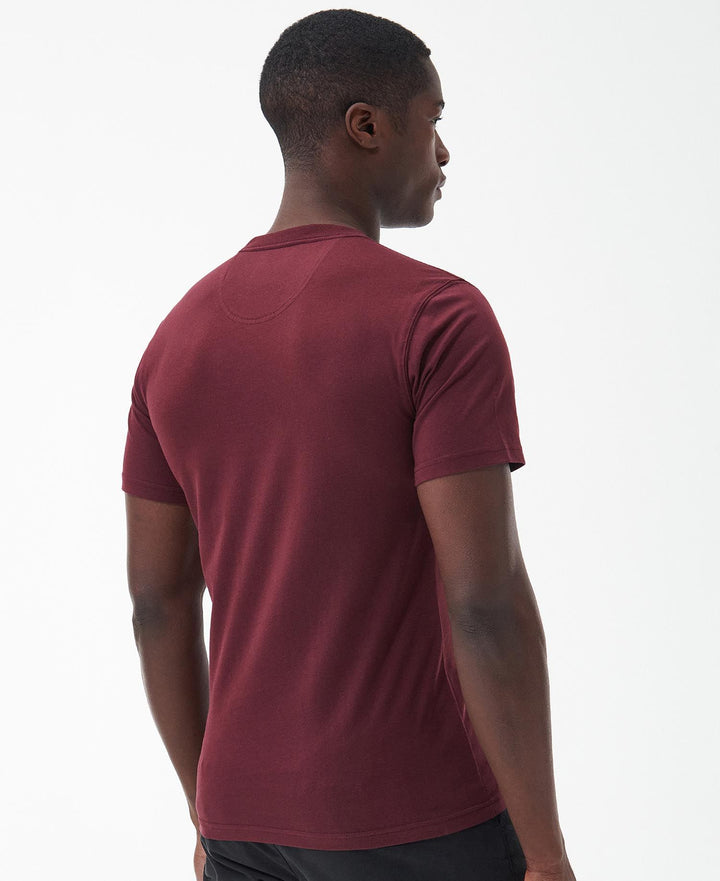 B.INTL SMALL LOGO TEE - BORDEAUX