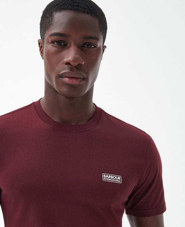 B.INTL SMALL LOGO TEE - BORDEAUX