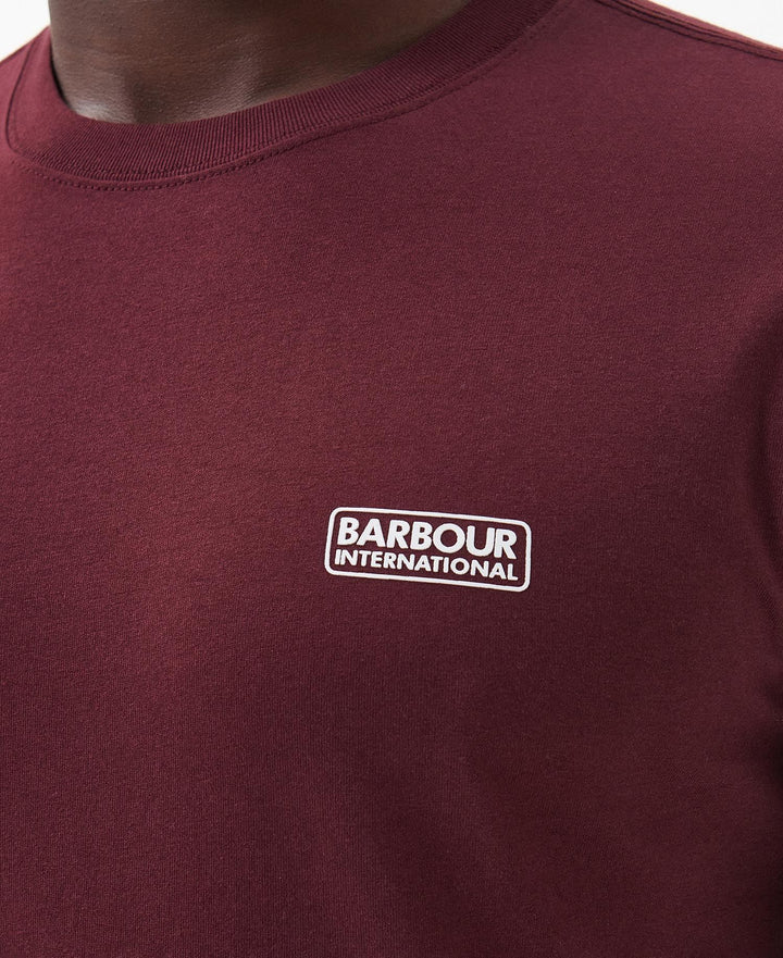 B.INTL SMALL LOGO TEE - BORDEAUX