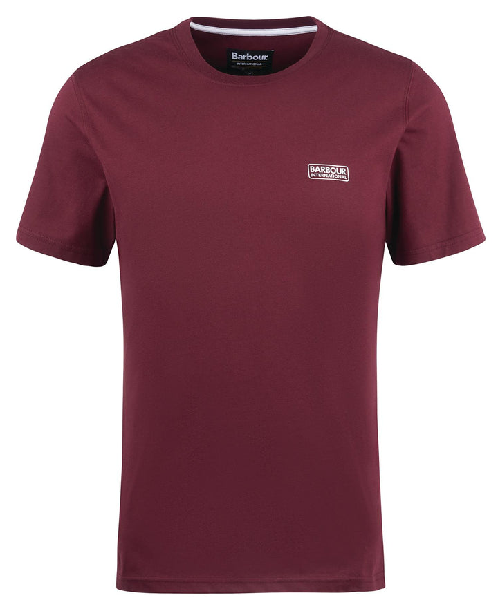 B.INTL SMALL LOGO TEE - BORDEAUX