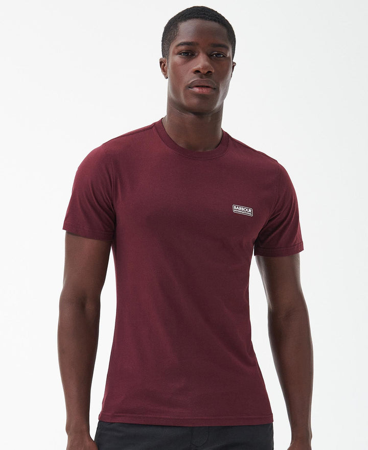 B.INTL SMALL LOGO TEE - BORDEAUX