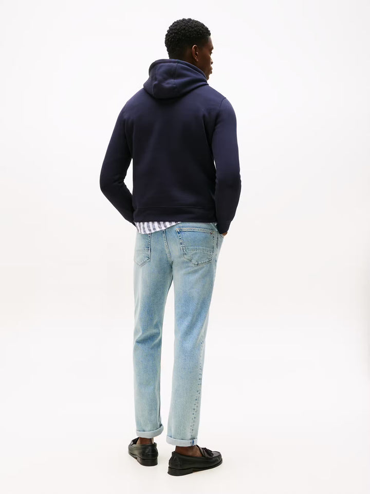 TH CORE TOMMY LOGO HOODIE - NAVY