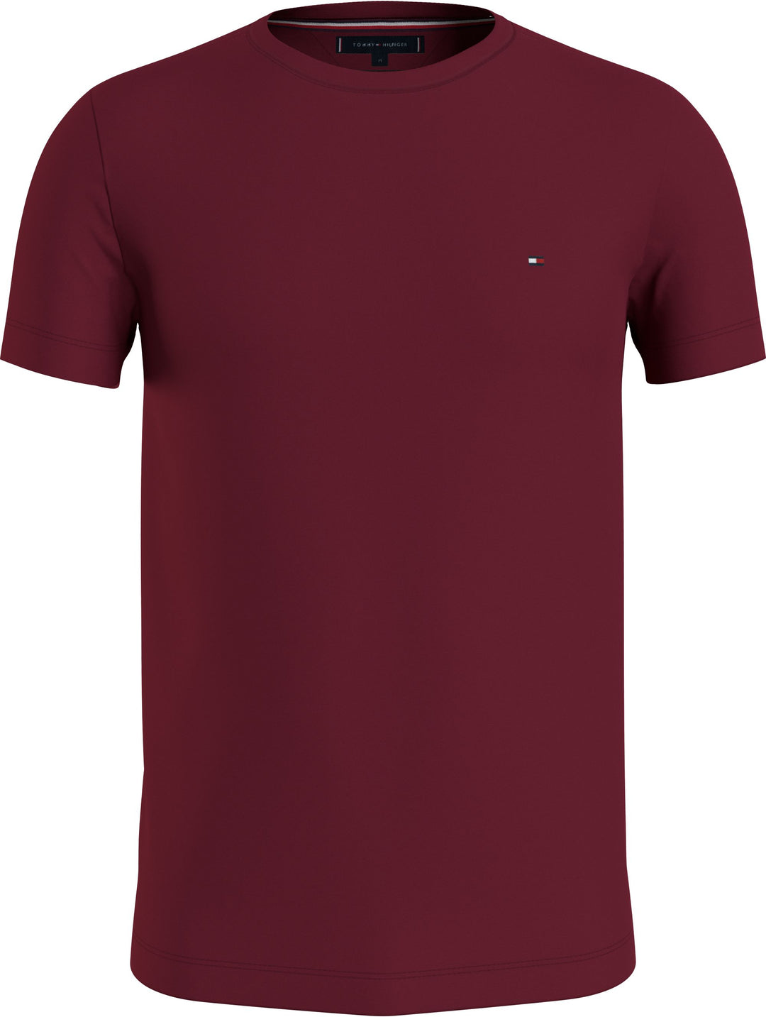 TH STRETCH SLIM FIT TEE - ROUGE