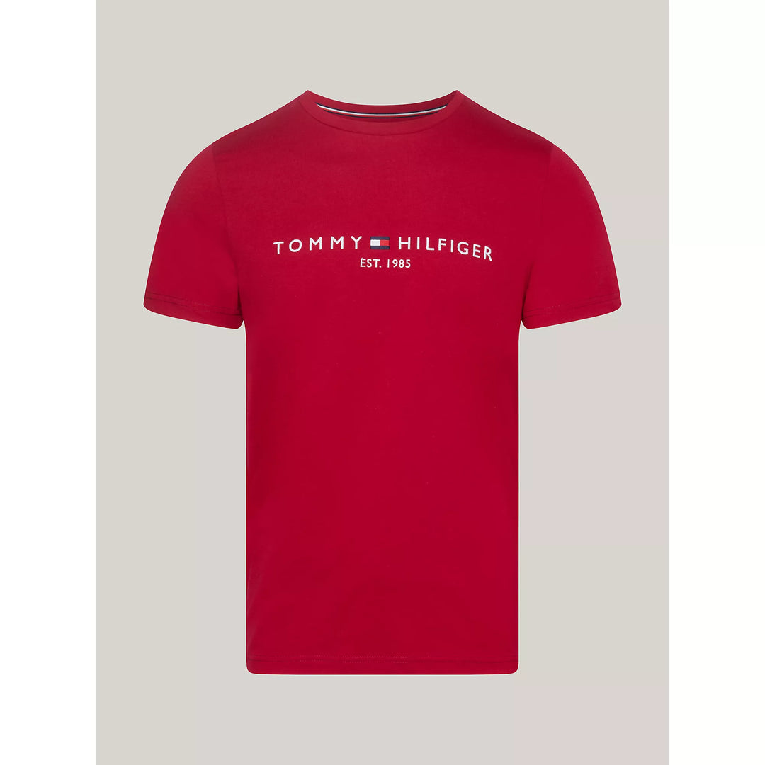TH TOMMY LOGO TEE - ROYAL BERRY
