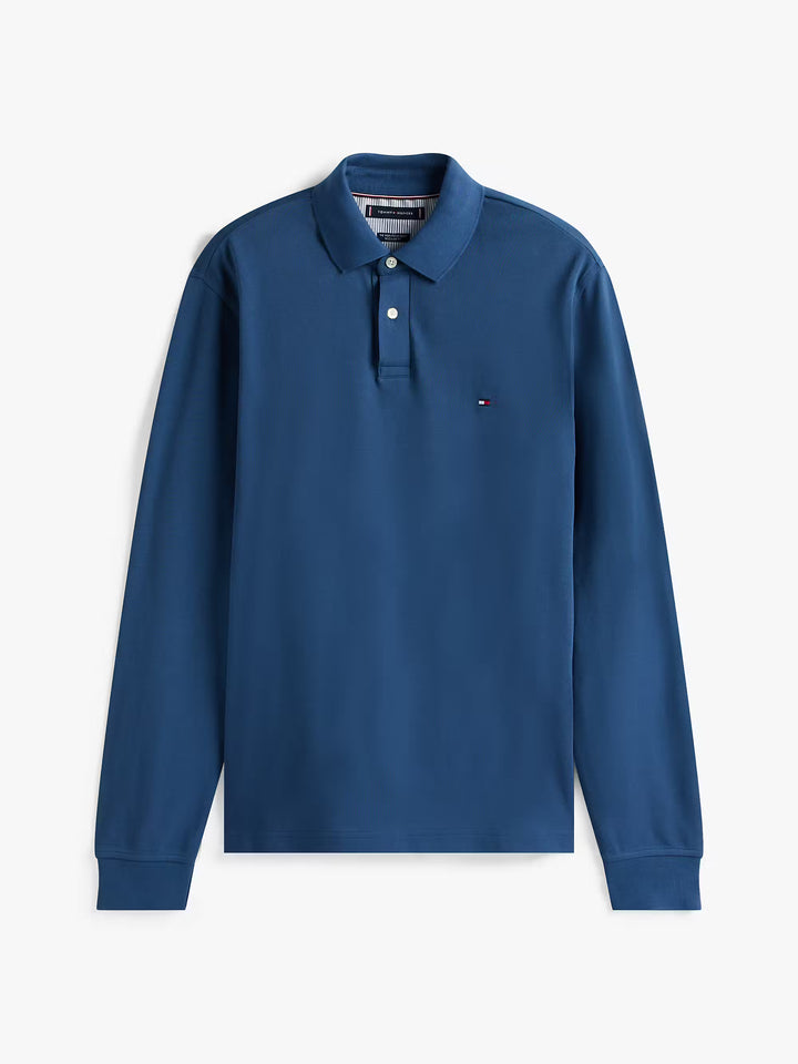TOMMY HILFIGER 1985 REGULAR LS POLO - AEGEAN SEA