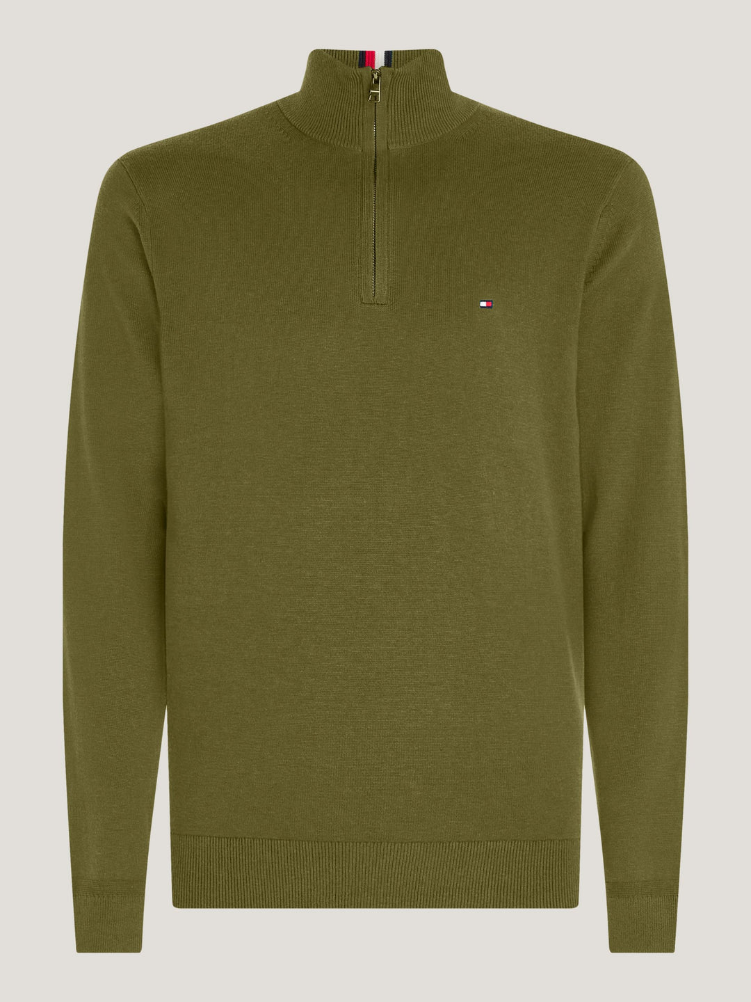 TH PIMA ORG CTN CASHMERE ZIP MOCK - MS2