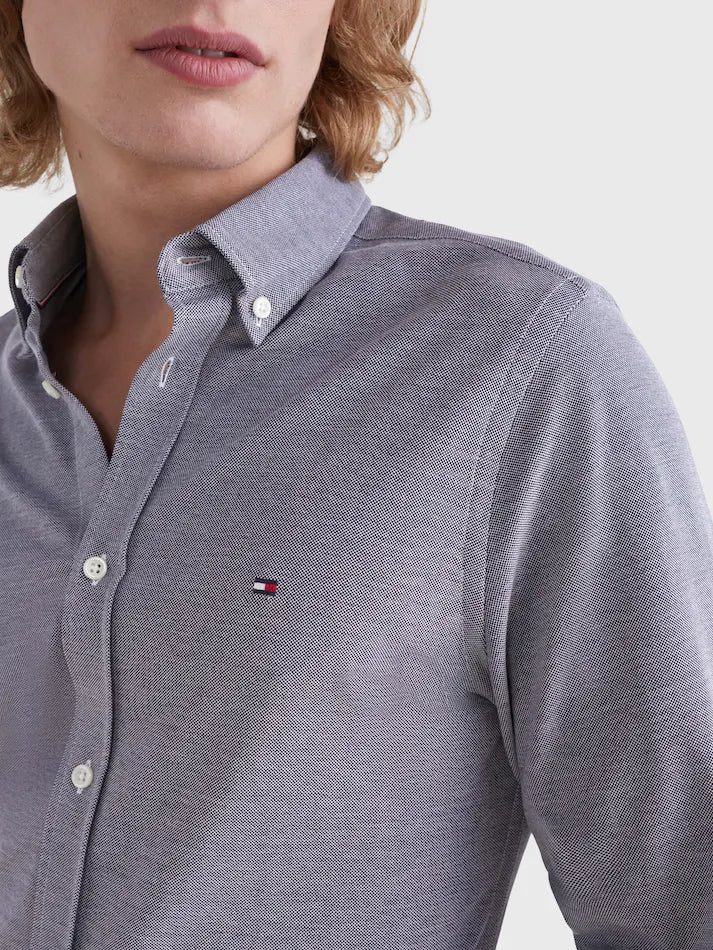 TH 1985 KNITTED SF SHIRT - CARBON NAVY
