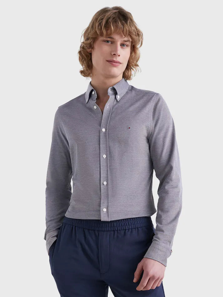 TH 1985 KNITTED SF SHIRT - CARBON NAVY