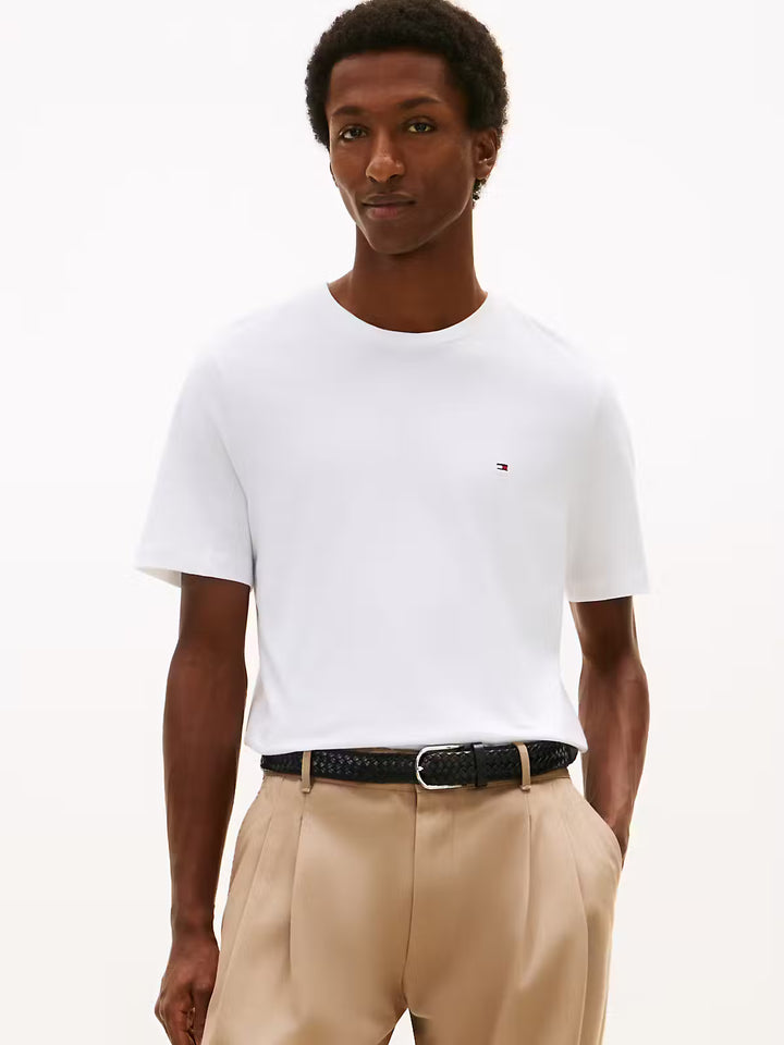 TOMMY HILFIGER ESS REG FIT SOLID TEE - WHITE
