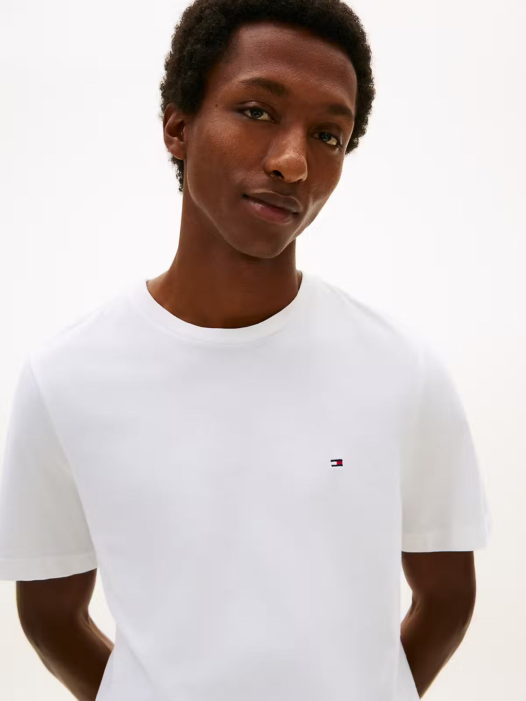 TOMMY HILFIGER ESS REG FIT SOLID TEE - WHITE