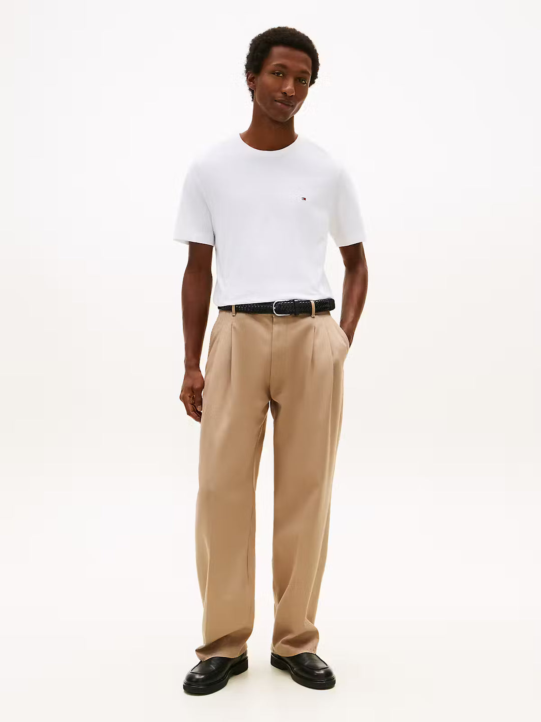 TOMMY HILFIGER ESS REG FIT SOLID TEE - WHITE