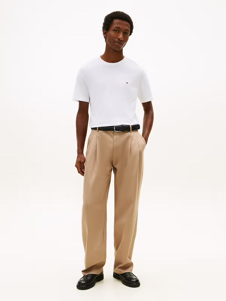 TOMMY HILFIGER ESS REG FIT SOLID TEE - WHITE