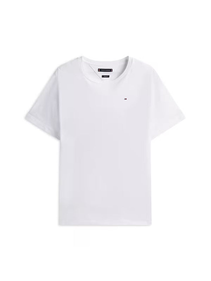 TOMMY HILFIGER ESS REG FIT SOLID TEE - WHITE