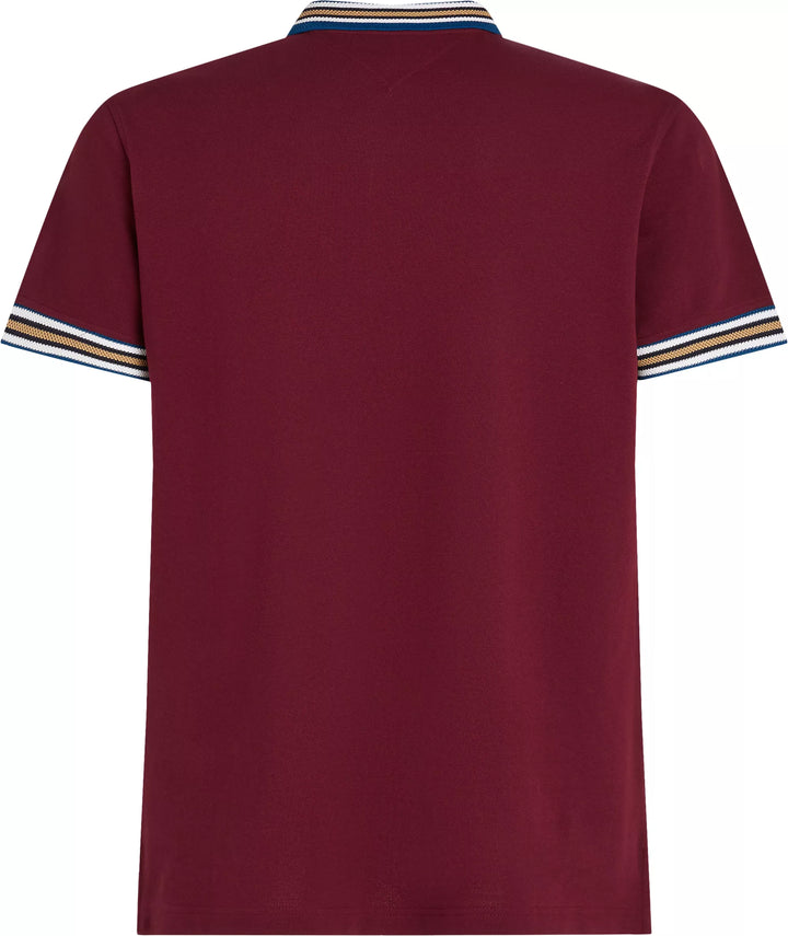 TH BT-GIFTING RWB CLLR REG POLO - ROUGE