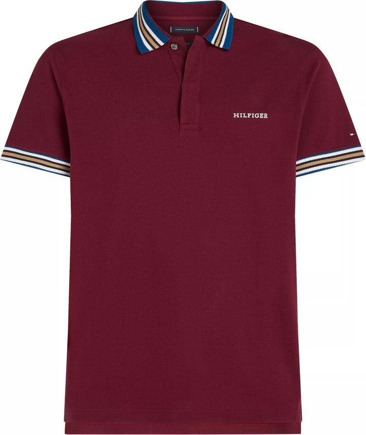 TH BT-GIFTING RWB CLLR REG POLO - ROUGE