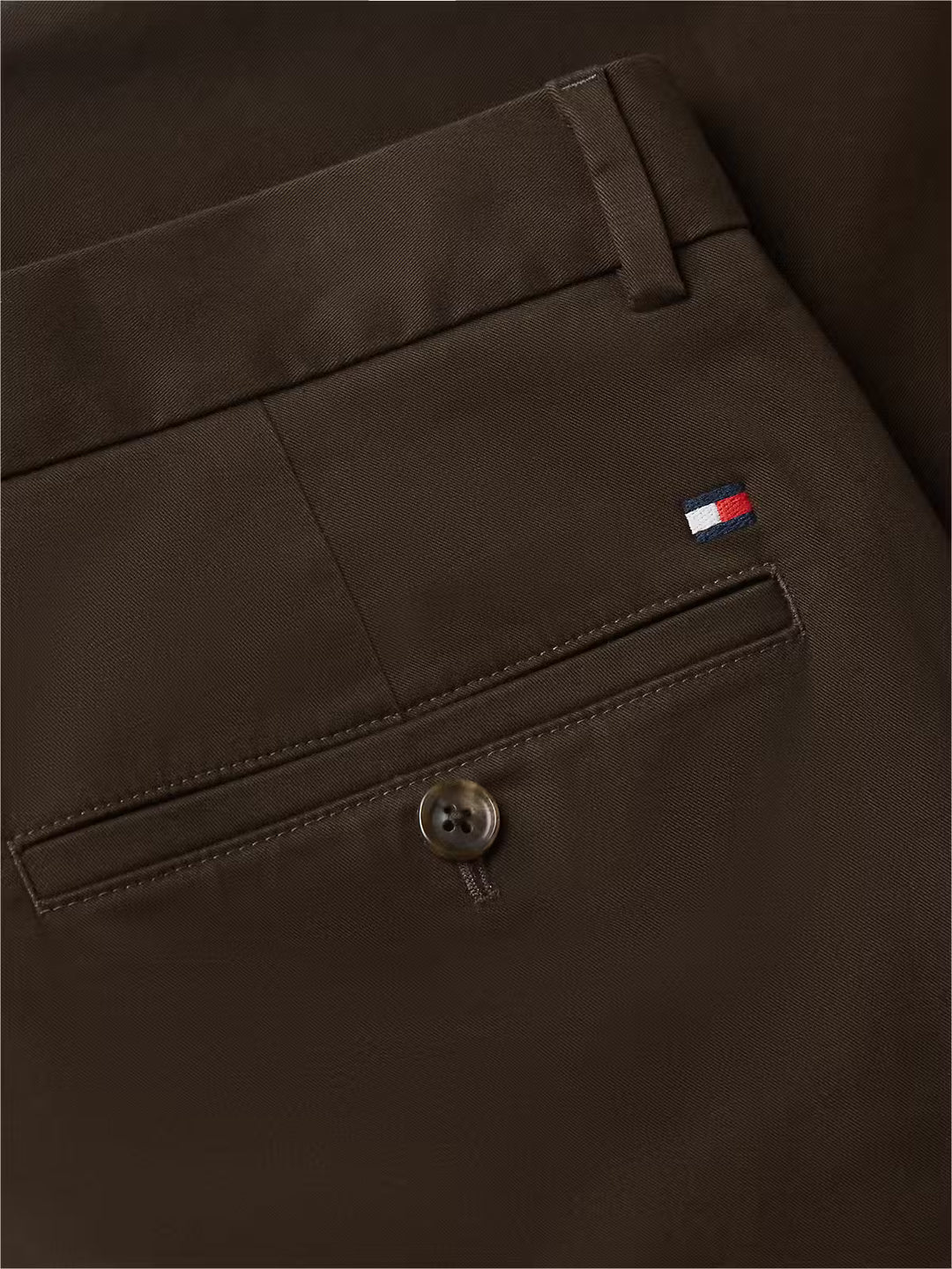 TOMMY HILFIGER DENTON ESSENTIAL TWILL - DARK COFFEE