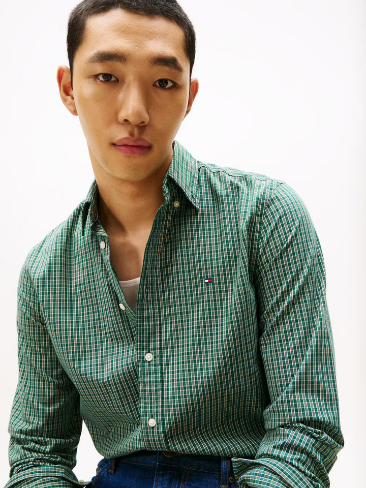 TH FLEX POPLIN MINI TARTAN RF - GREEN/CHECK