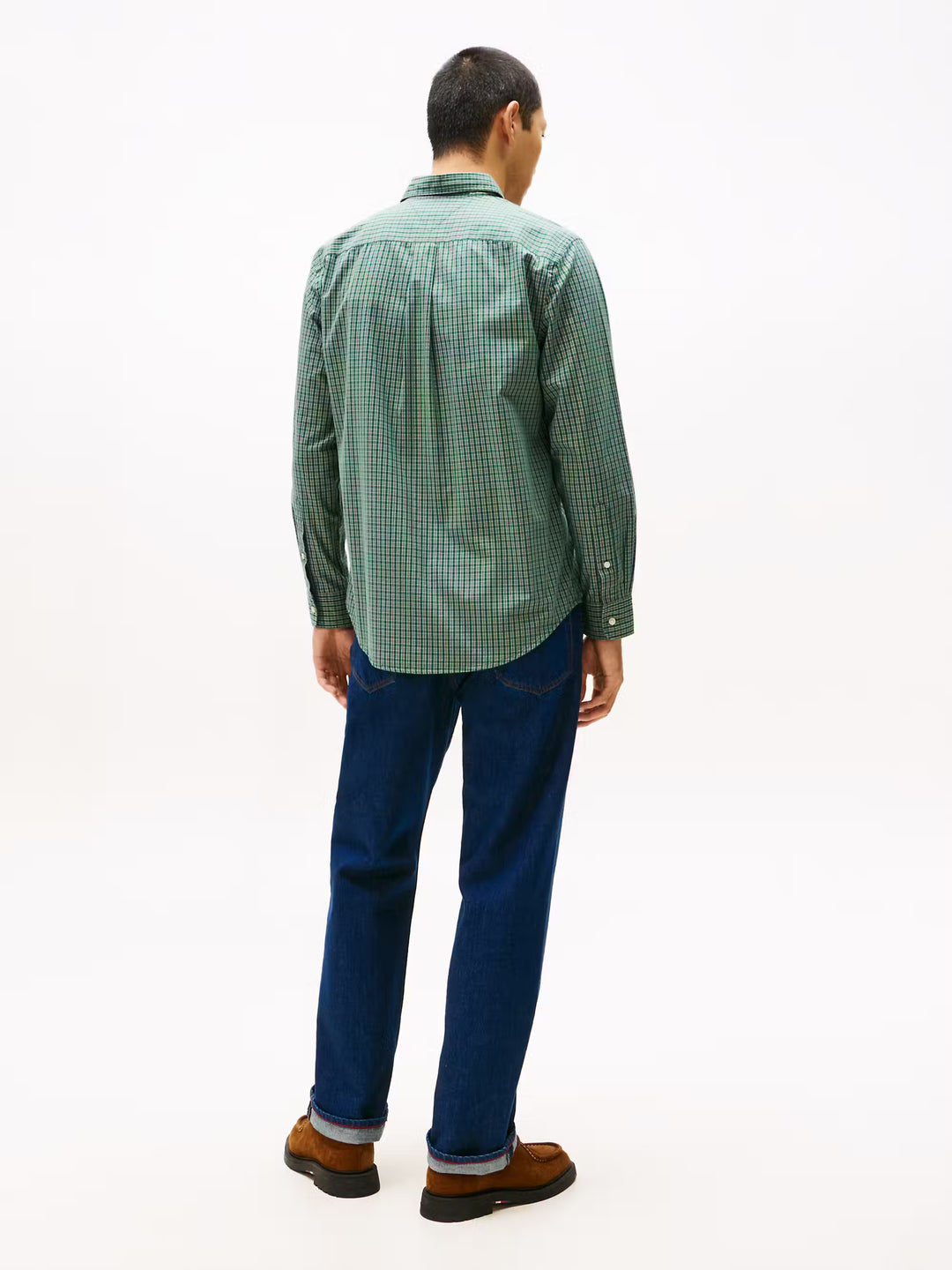 TH FLEX POPLIN MINI TARTAN RF - GREEN/CHECK