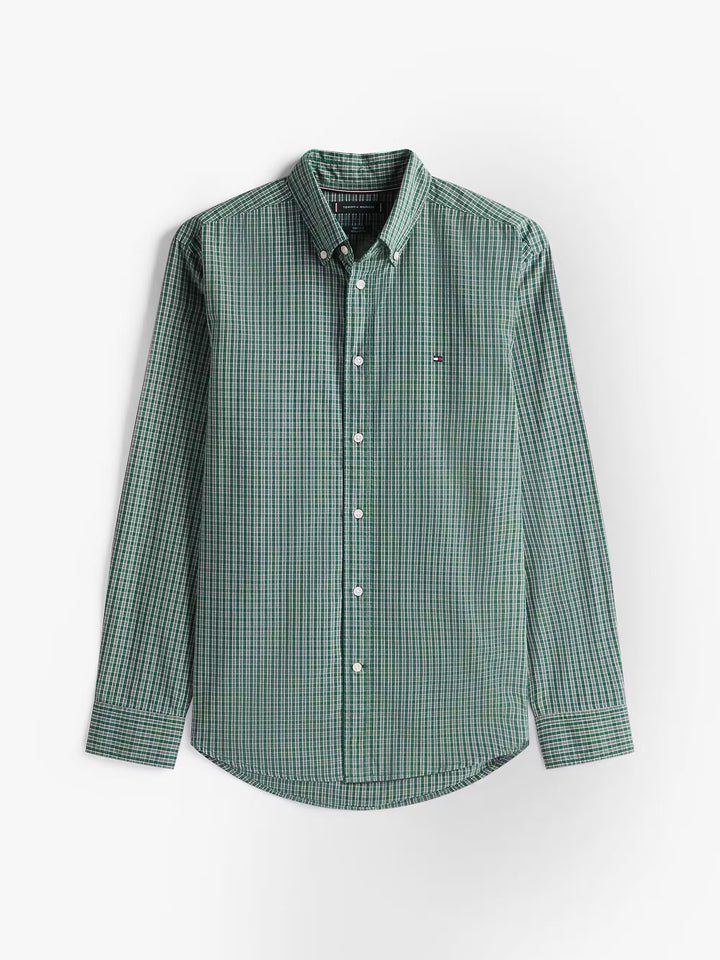 TH FLEX POPLIN MINI TARTAN RF - GREEN/CHECK