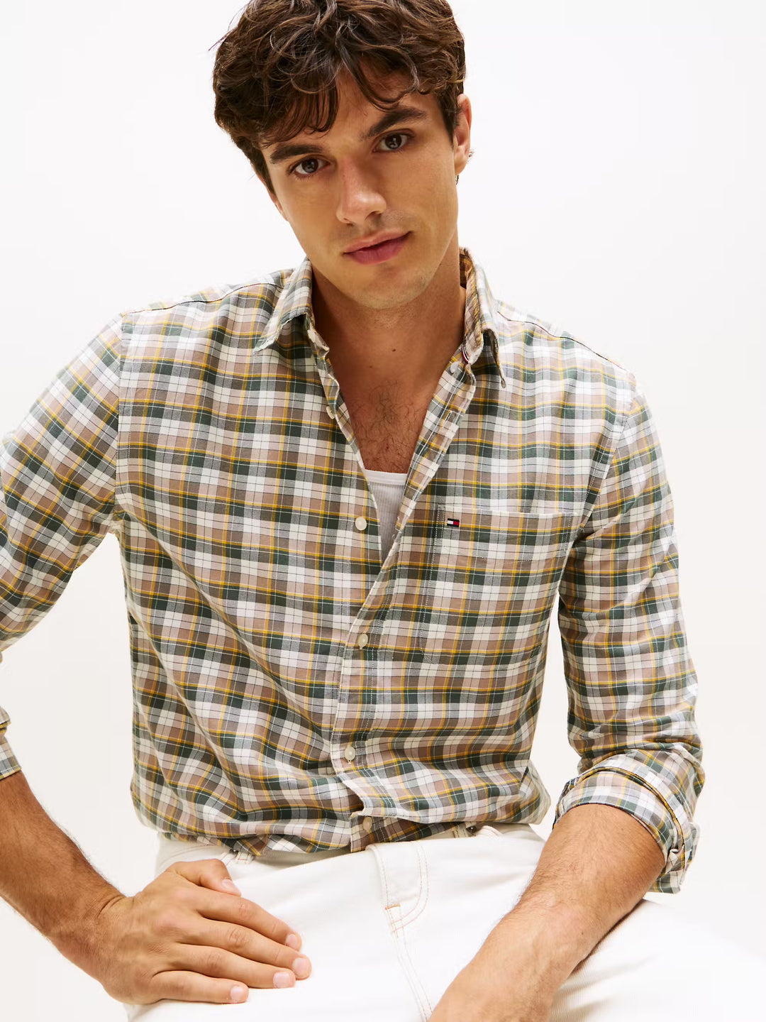 TH HERITAGE OXFORD TARTAN RF - TAUPE CHECK