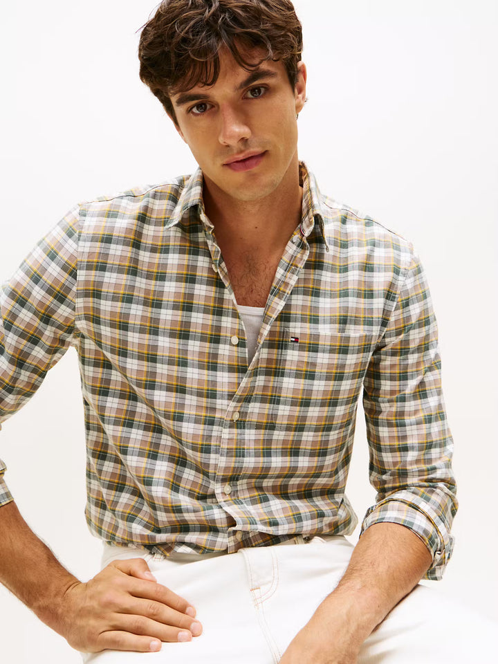 TH HERITAGE OXFORD TARTAN RF - TAUPE CHECK