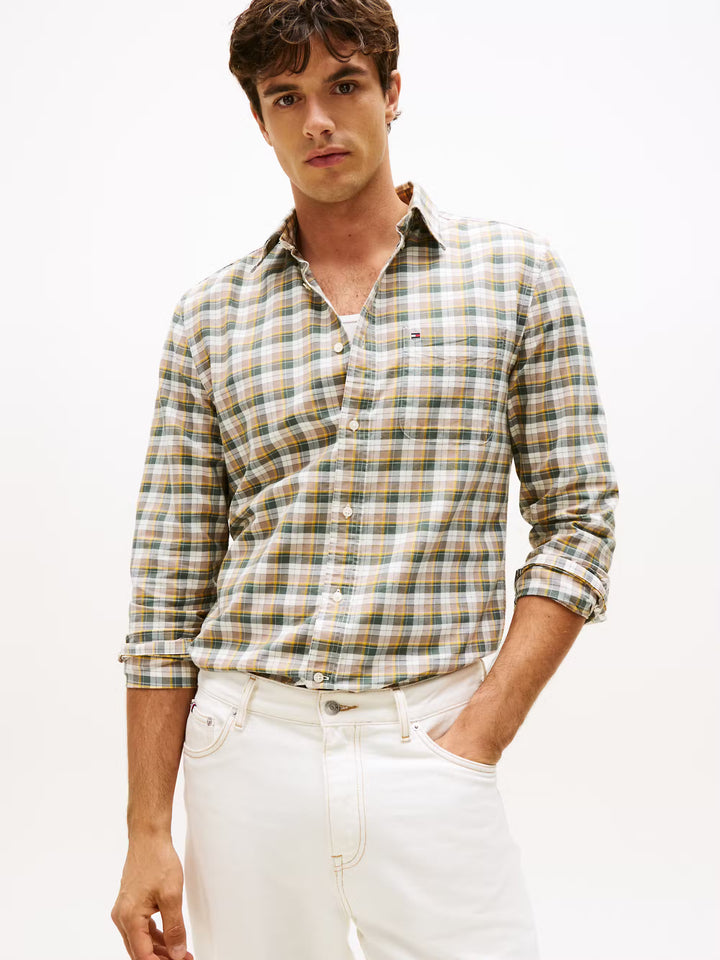 TH HERITAGE OXFORD TARTAN RF - TAUPE CHECK