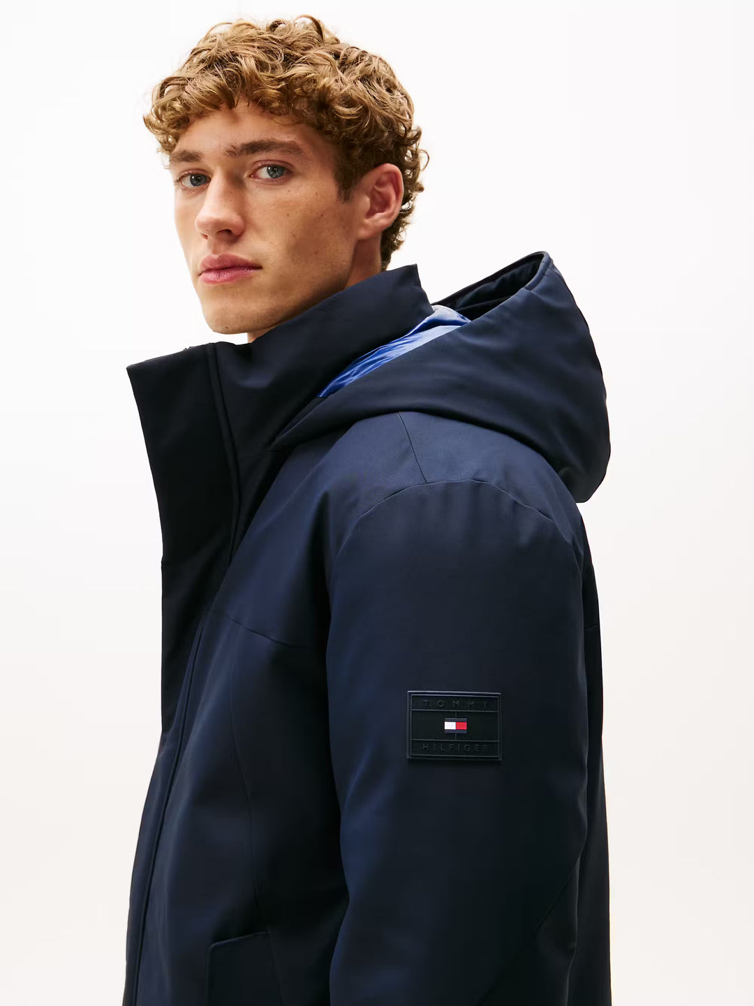 TH TECH HOODED PADDED PARKA - NAVY