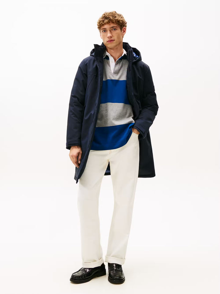 TH TECH HOODED PADDED PARKA - NAVY