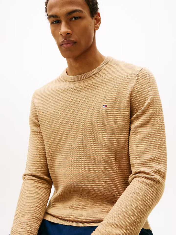 TOMMY HILFIGER SEASONAL STRUCTURE CNECK - SAFARI CANVAS