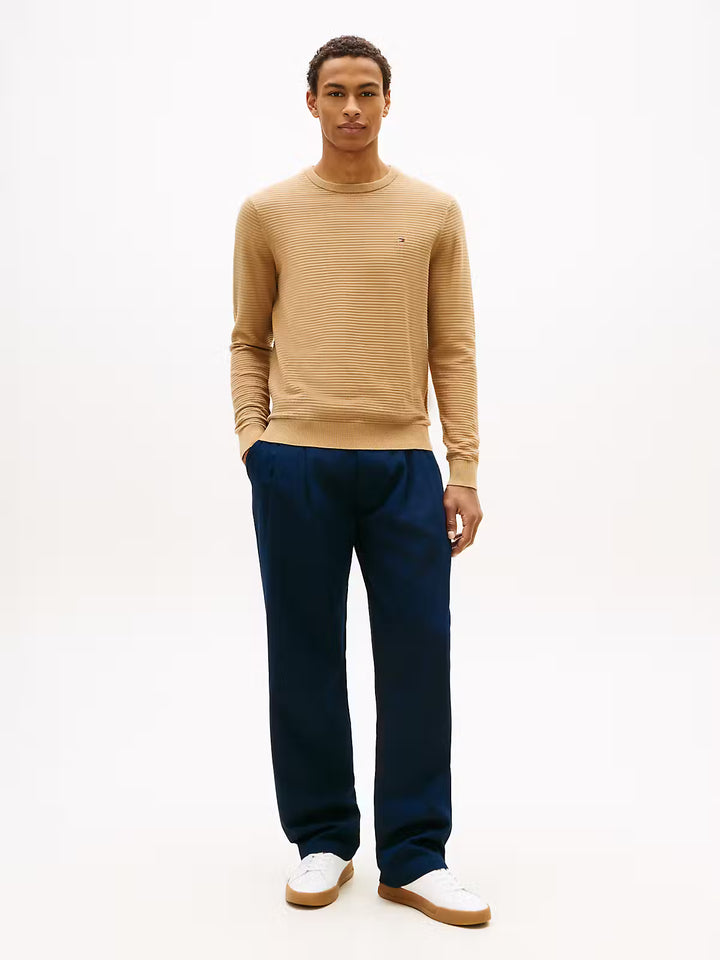 TOMMY HILFIGER SEASONAL STRUCTURE CNECK - SAFARI CANVAS
