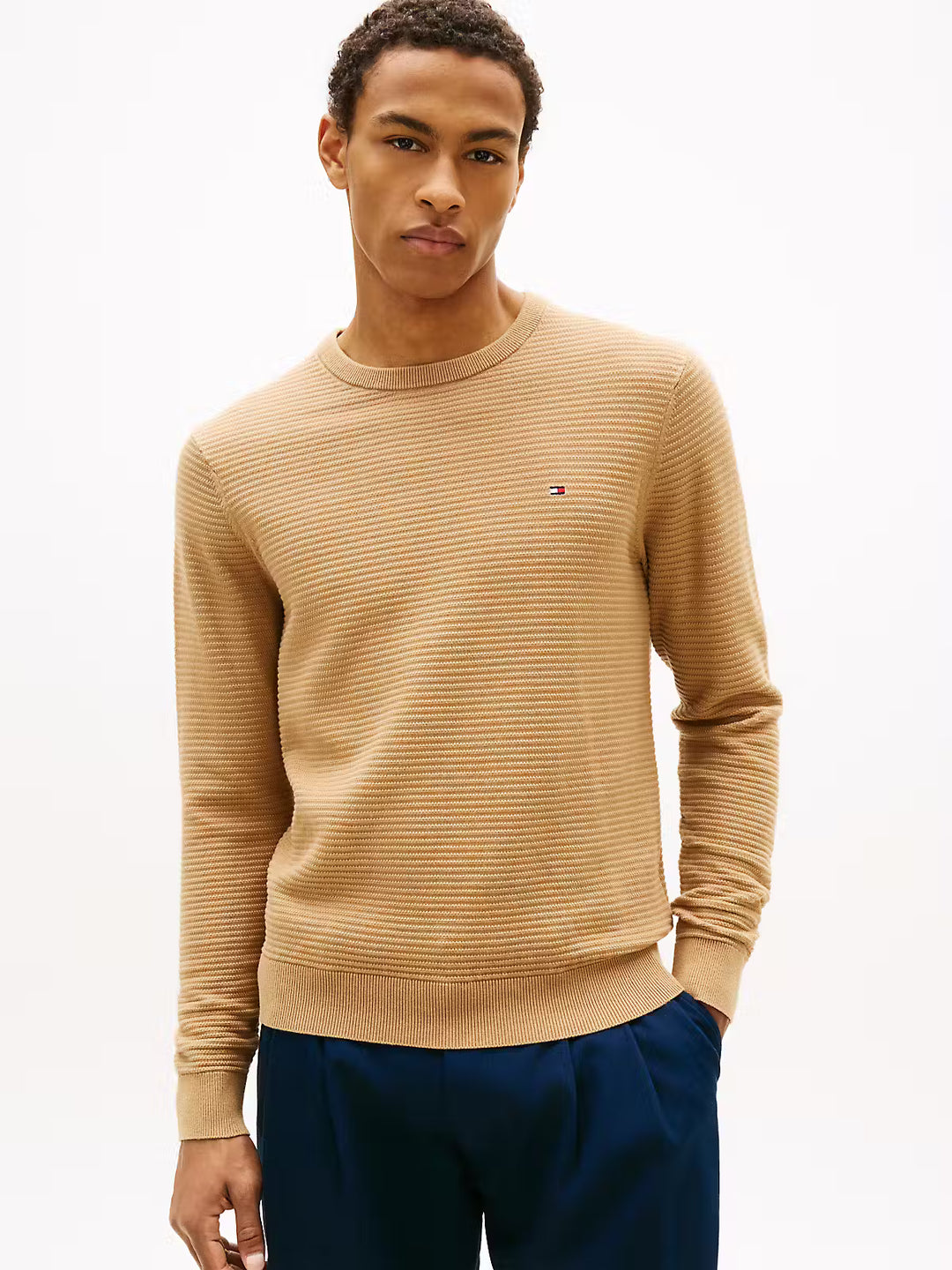 TOMMY HILFIGER SEASONAL STRUCTURE CNECK - SAFARI CANVAS