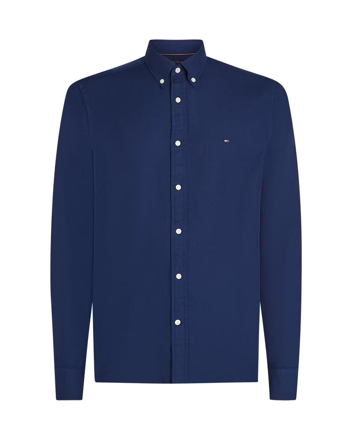 TH BT-DOBBY SF SHIRT - PREPPY NAVY