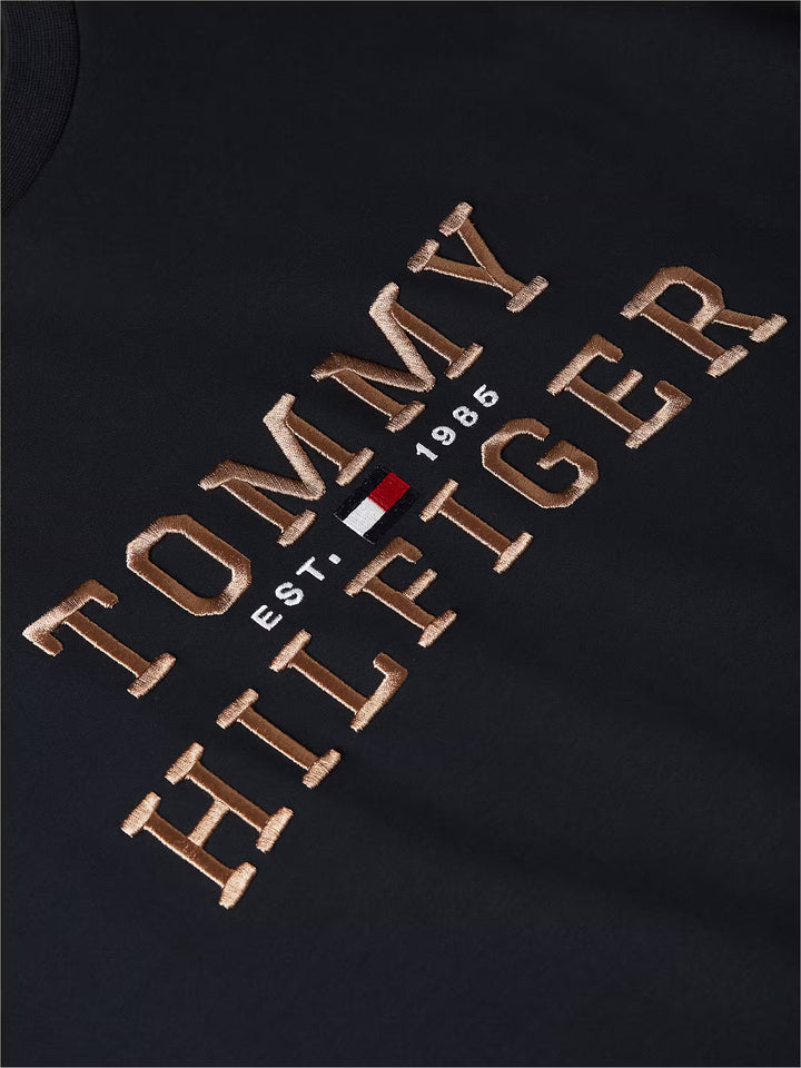 TOMMY HILFIGER ICON INTERLOCK TEE - NAVY