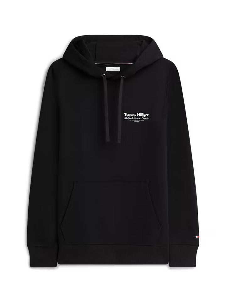 TH NAUTICAL BACK GRAPHIC HOODY - BLACK