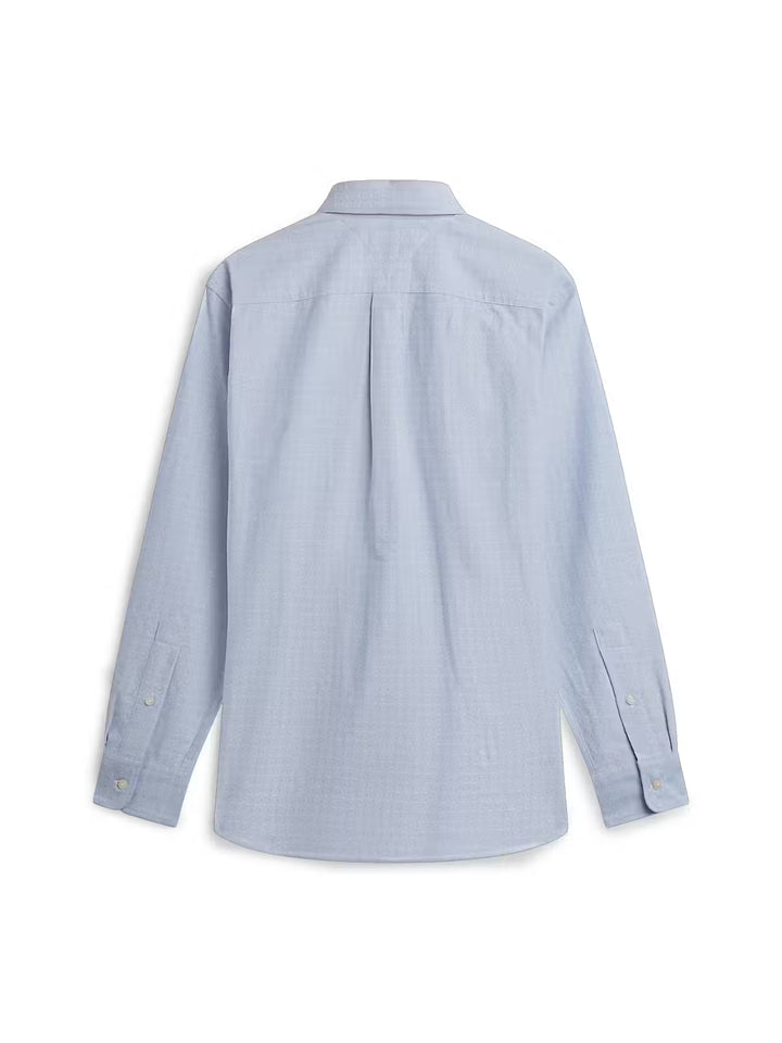 TOMMY HILFIGER BT-OXFORD DOBBY SHIRT - SHIRT BLUE