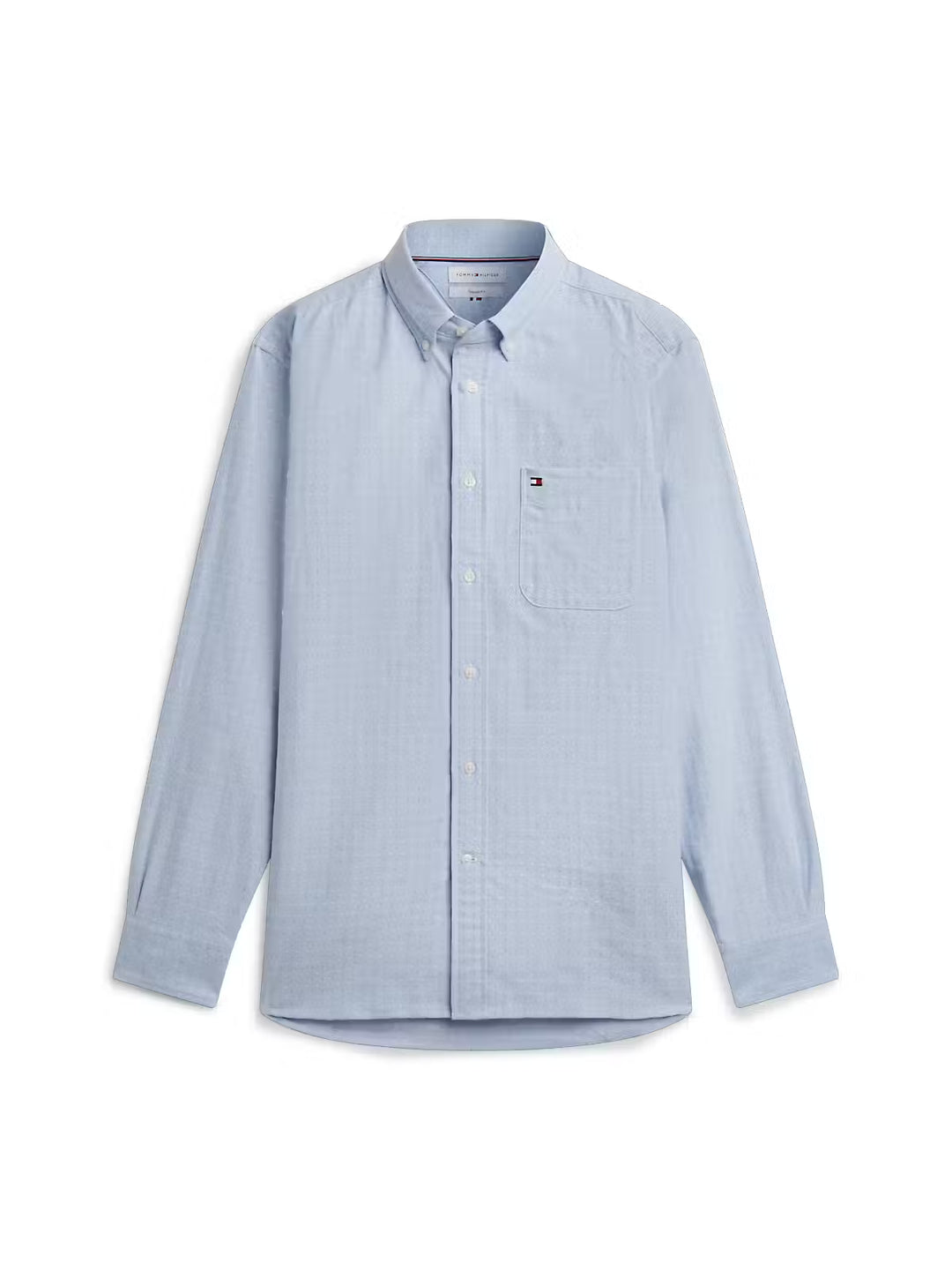 TOMMY HILFIGER BT-OXFORD DOBBY SHIRT - SHIRT BLUE